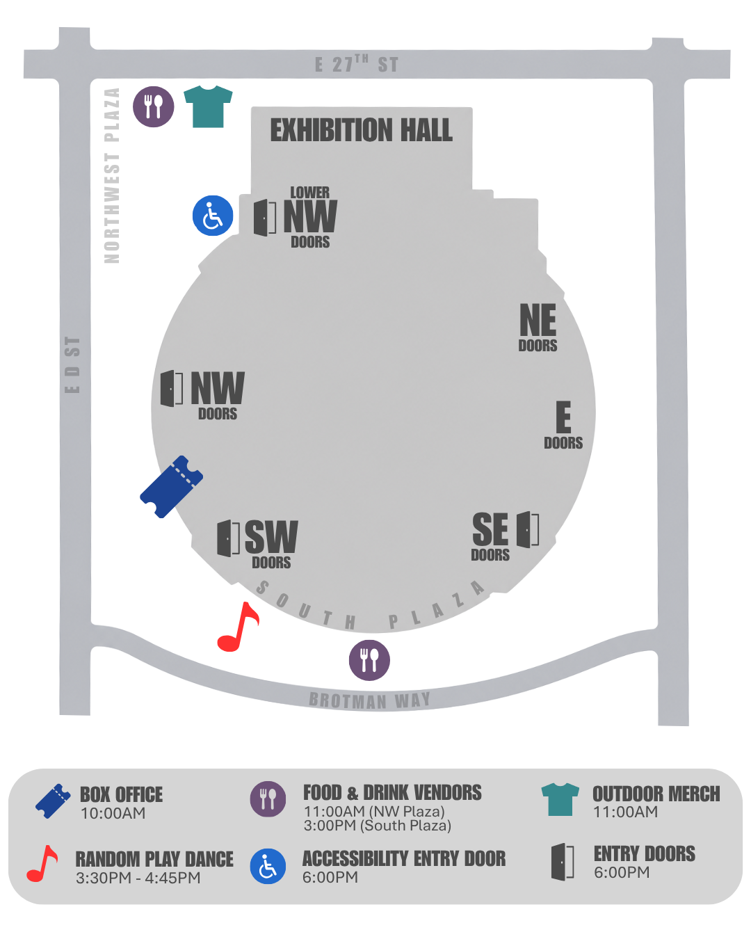 LE SSERAFIM Event Day Map