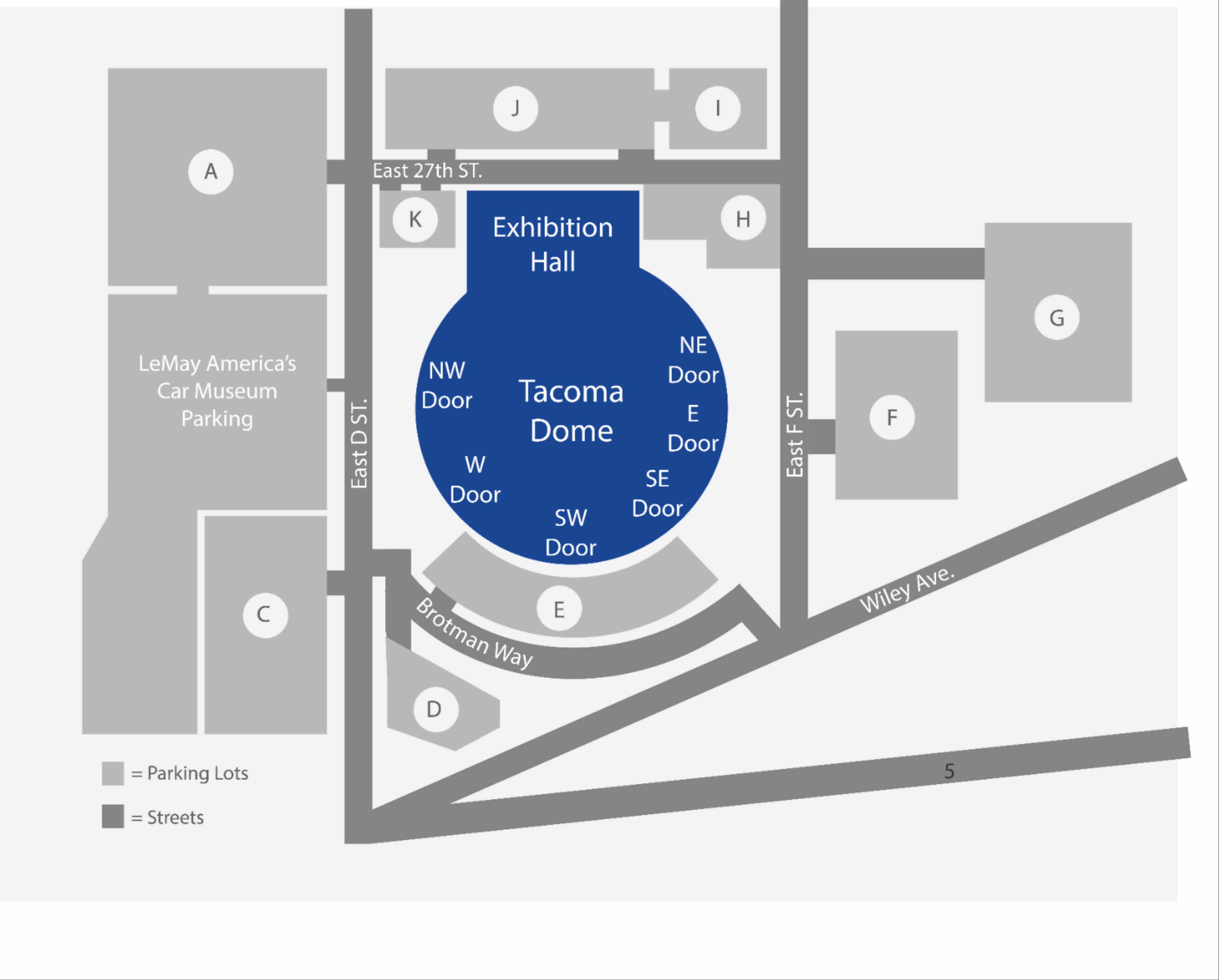 Tacoma Seating Chart