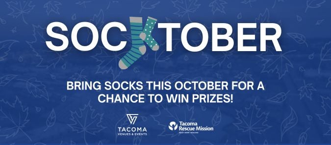 More Info for Tacoma Dome and Tacoma Rescue Mission Partner for Socktober Community Sock Drive