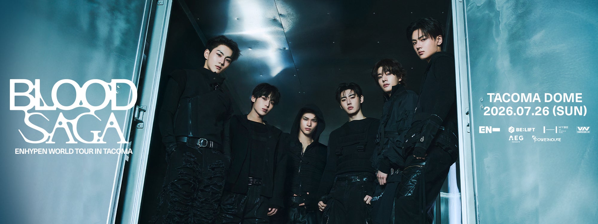 Graphic of ENHYPEN BLOOD SAGA TOUR in Tacoma